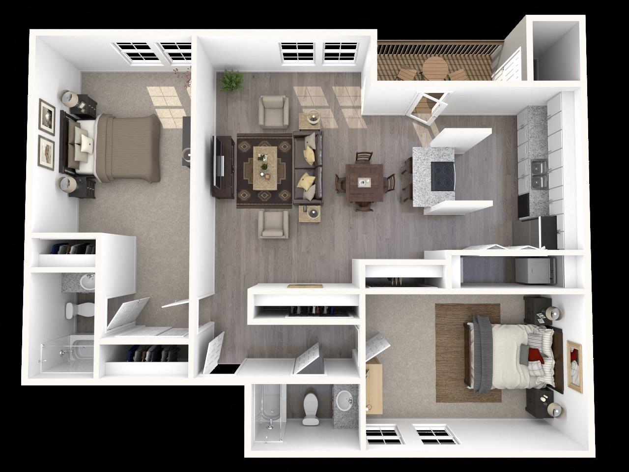 Apartments in Raleigh, NC: Six Forks Station Apartments B6